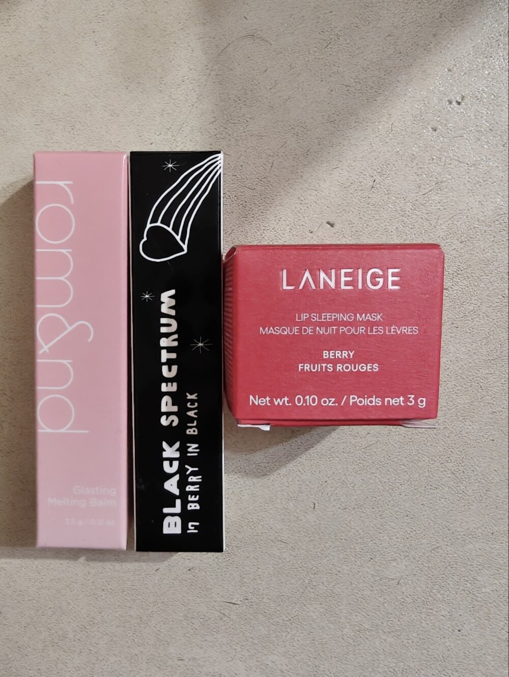 Romand Korean Lip Balm Plus Laneige Lip mask